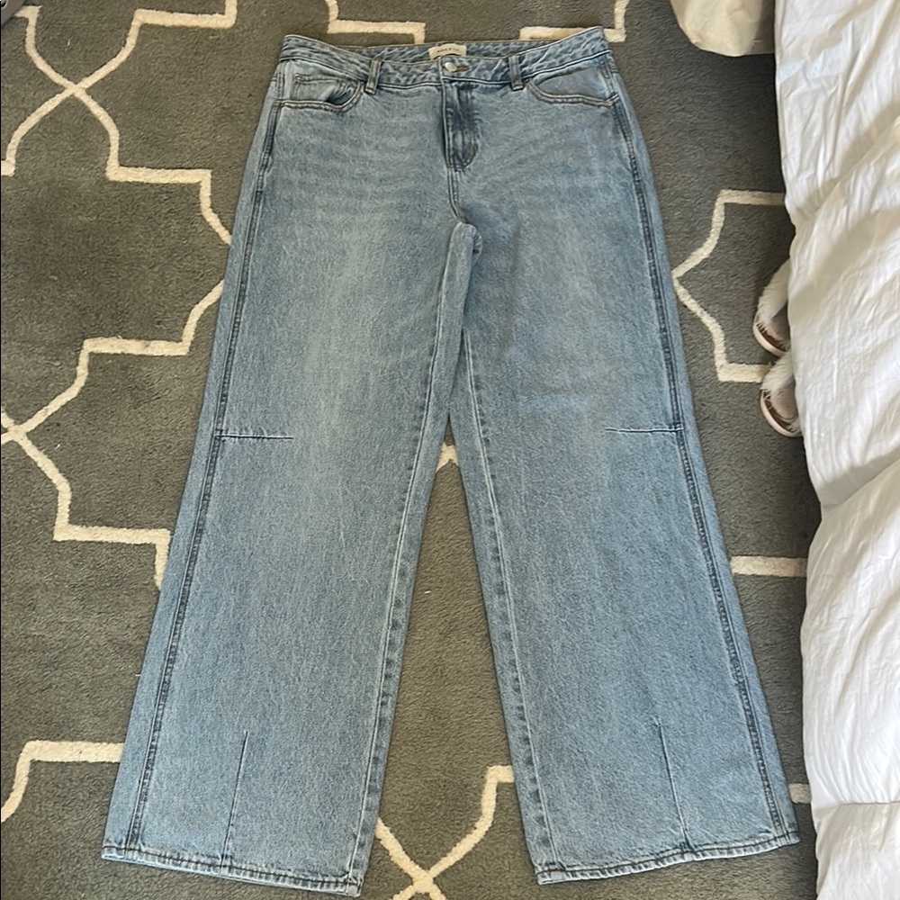 PacSun Blue Flare Wide Leg Jeans